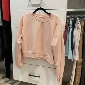 Lululemon Perfectly Oversized Cropped Crew Softstreme - 8